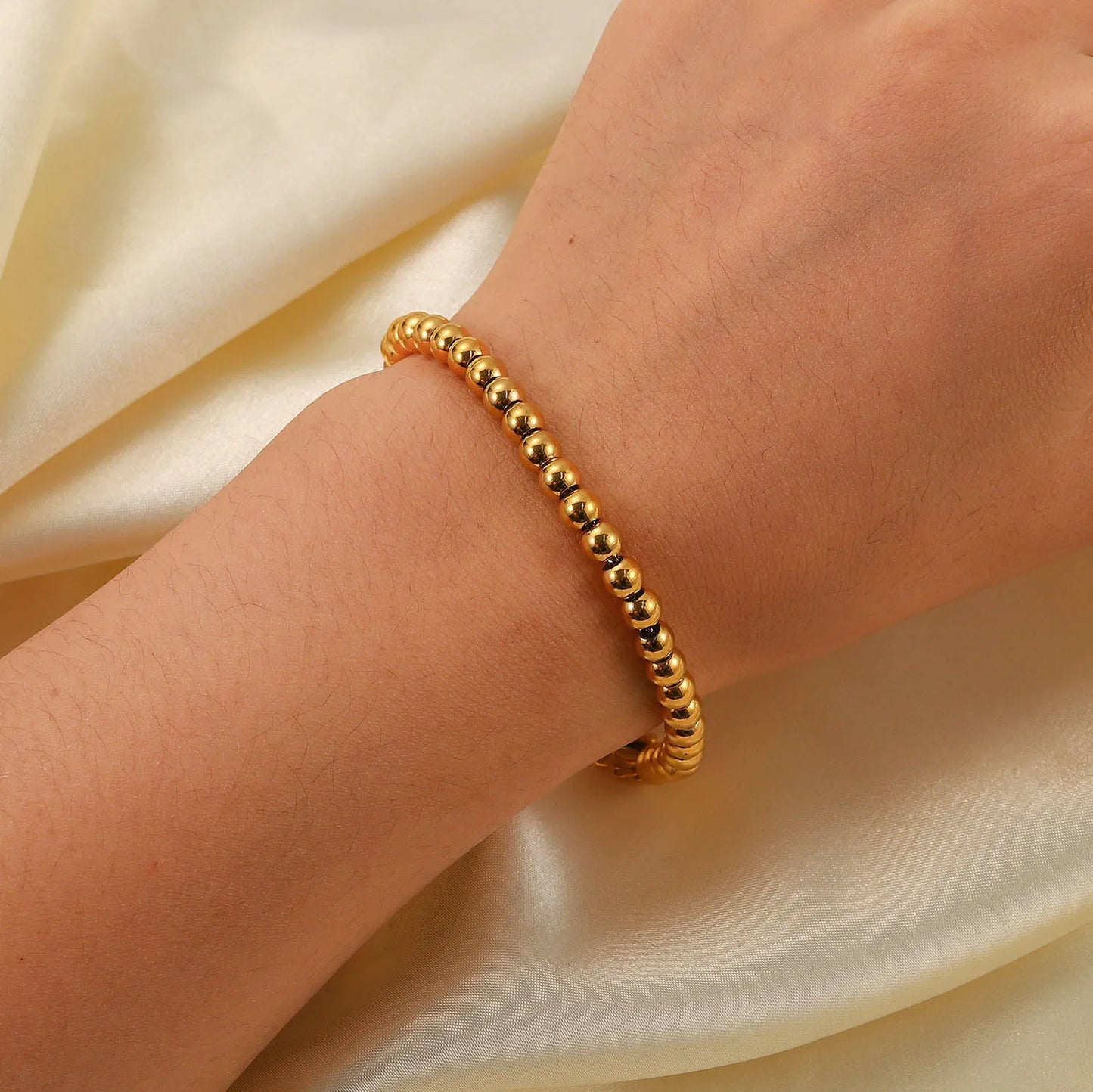 Car lidana Chic 18 Karat vergoldete Büroklammer kubanische Kette Armband Titan Edelstahl Leder Glieder ketten Armbänder Schmuck