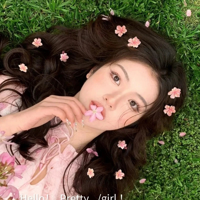 2/5 stücke Süße Super Unsterblich Rosa Mini Sakura Haar Clips Für Frauen Nette Reizende Koreanische Stil Haarnadel Täglichen Party haar Zubehör