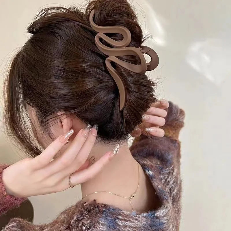 Mode Koreanische Einfarbig Acryl Welle Haar Krallen für Frauen Einfache Haar Clip Hohe Qualität Täglichen Haar Zubehör Mädchen Geschenk