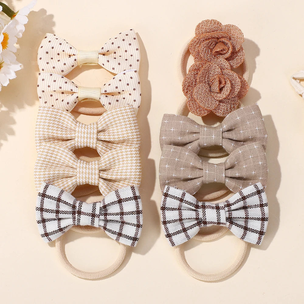 10 teile/satz süße Bögen Baby Haars pangen Spitze Blume Kinder Mädchen Haarnadeln Haars pangen Clip Geschenke elastische Mädchen Haar Zubehör