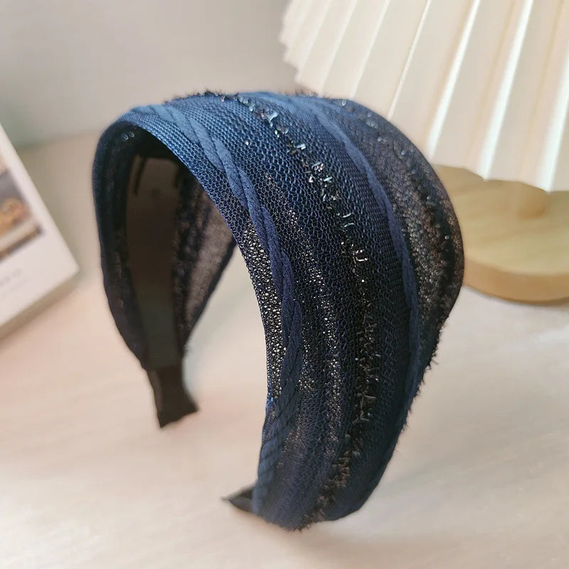 Breites Chiffon-Stoff-Haarband für Damen, Haarband, Haarschmuck für Damen