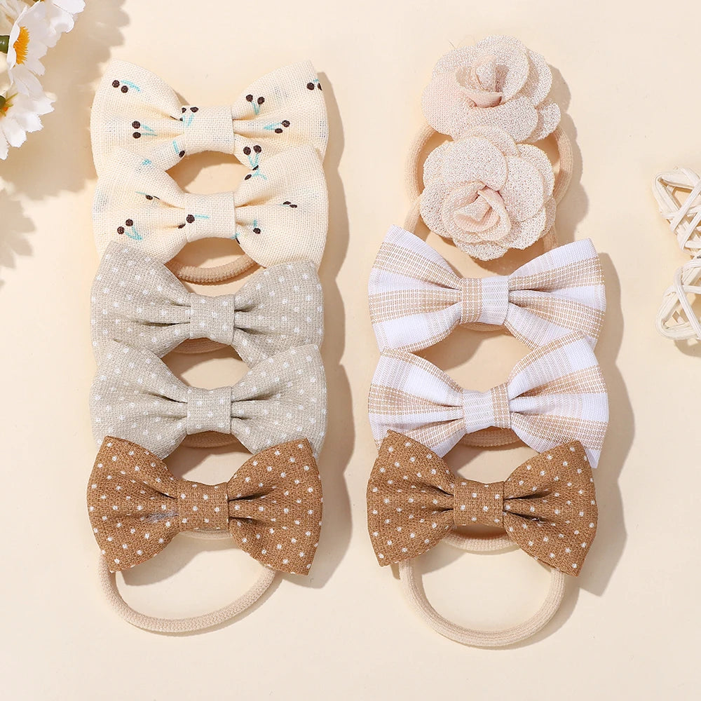 10 teile/satz süße Bögen Baby Haars pangen Spitze Blume Kinder Mädchen Haarnadeln Haars pangen Clip Geschenke elastische Mädchen Haar Zubehör