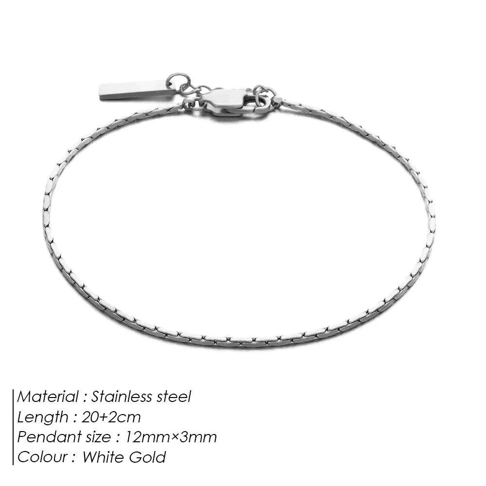 ELANDIS Edelstahl vergoldetes Armband Verstellbare Herrenarmbänder Einfacher Schmuck Weihnachtsgeschenk