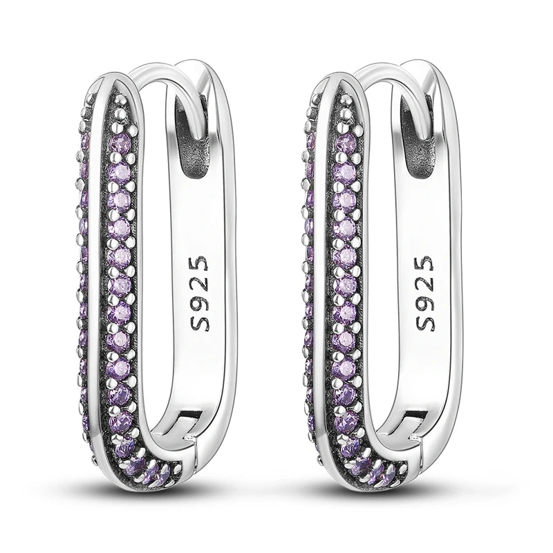 Original 925er Sterlingsilber, buntes Gold, Roségold, große Creolen für Frauen, Kollokation, Hochzeit, für Frau, Freundin, Geschenk