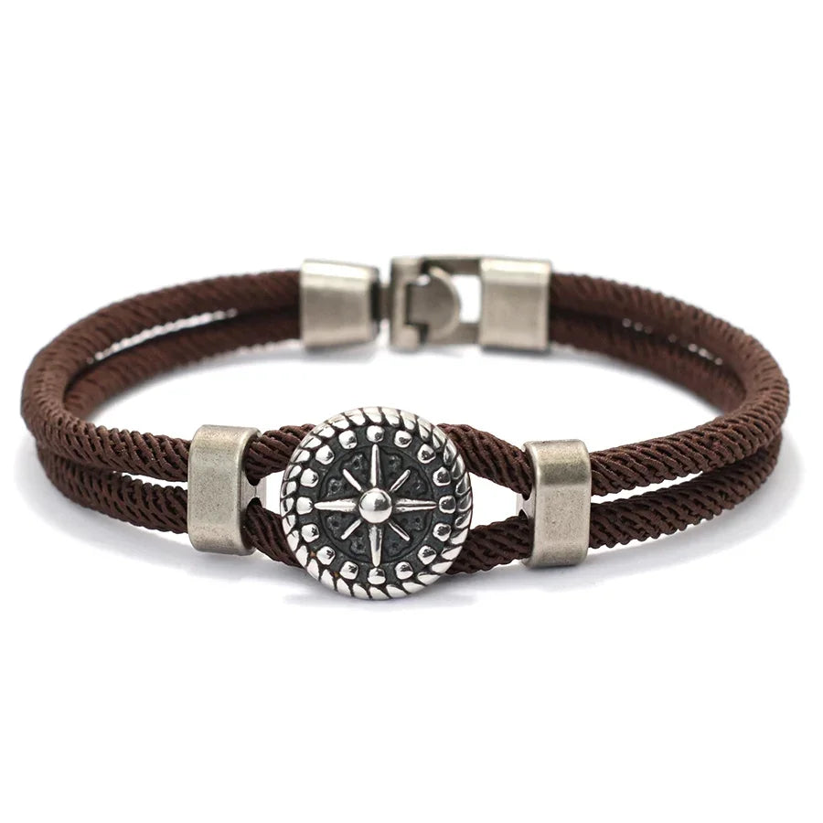 Neues Wikinger-Armband für Männer, Klasse A, 4 mm, Seilwickelarmband, Armreif, Cordon Homme, perfektes Geschenk für Ihn, Lokomotive, Handzubehör