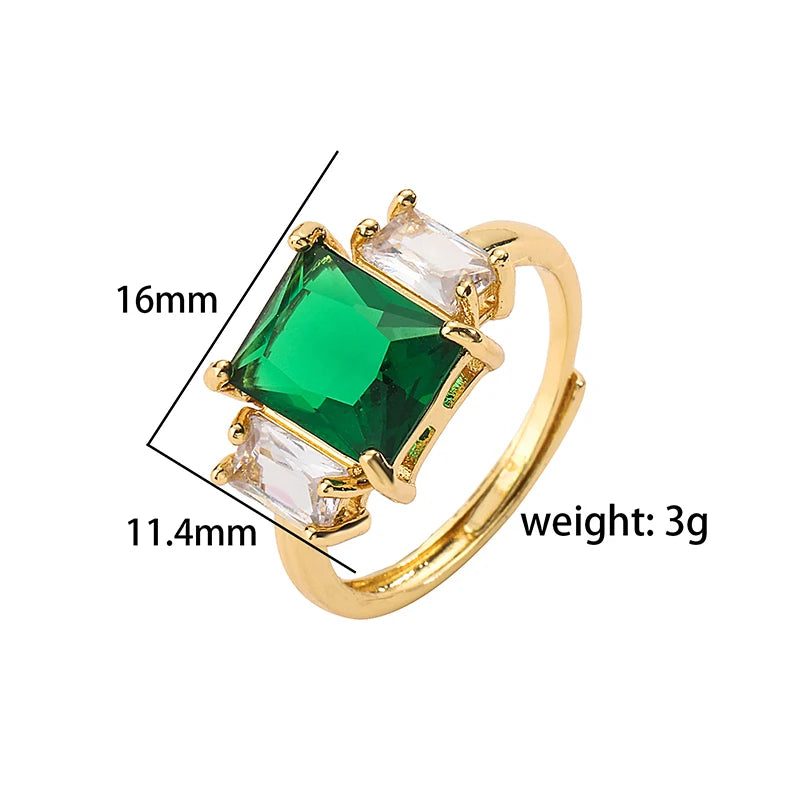 Hecheng, Schmuck Set Frauen Halskette Ohrringe Armband Ring Stud Hoop Tennis Halsreif grünen Stein Herz Hochzeits feier Luxus