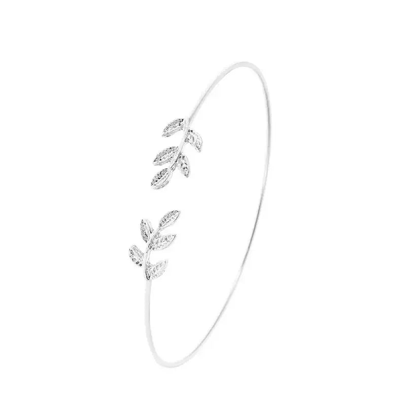 Mode Blatt Armbänder für Frauen elegante Punk Persönlichkeit offene Armreif Manschette koreanische exquisite einfache Armband Schmuck Geschenk
