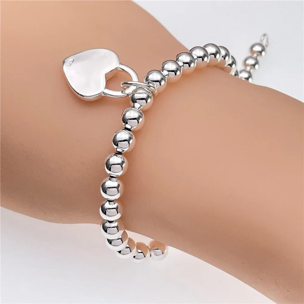 Feines 925er-Sterlingsilber, edle, schöne Kette, solides Armband für Damen und Herren, Charms, Party-Geschenk, Hochzeit, Modeschmuck, heißes Modell