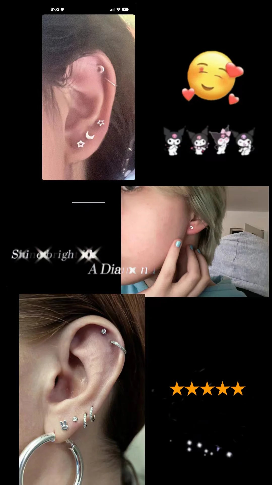 Silberfarbene, einfache kleine Schmetterlings-Ohrstecker für Damen, 925er Silbernadeln, hypoallergen, für den täglichen Gebrauch, Ohrpiercing-Schmuck