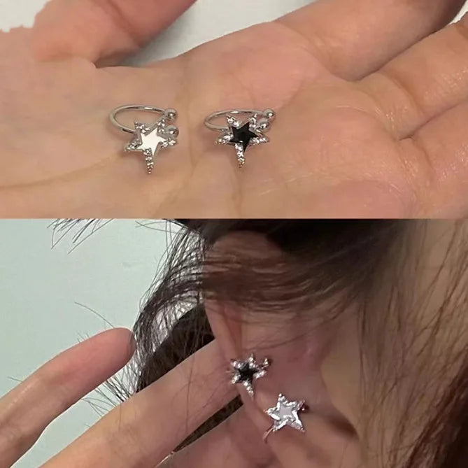 Glänzende Zirkon Stern Quaste Ohrringe Frauen Koreanische Nette Elegante Pentagramm Tropfen Ohrring Y2K Schmuck Hochzeit