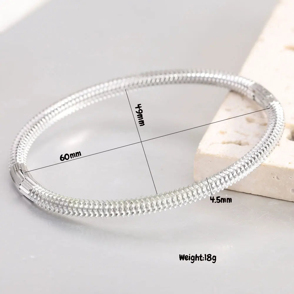 5mm Retro Edelstahl Kette Statement Armband Armreif Persönlichkeit stachelig Punk resistent trend ige tägliche Schmuck Accessoires Geschenk