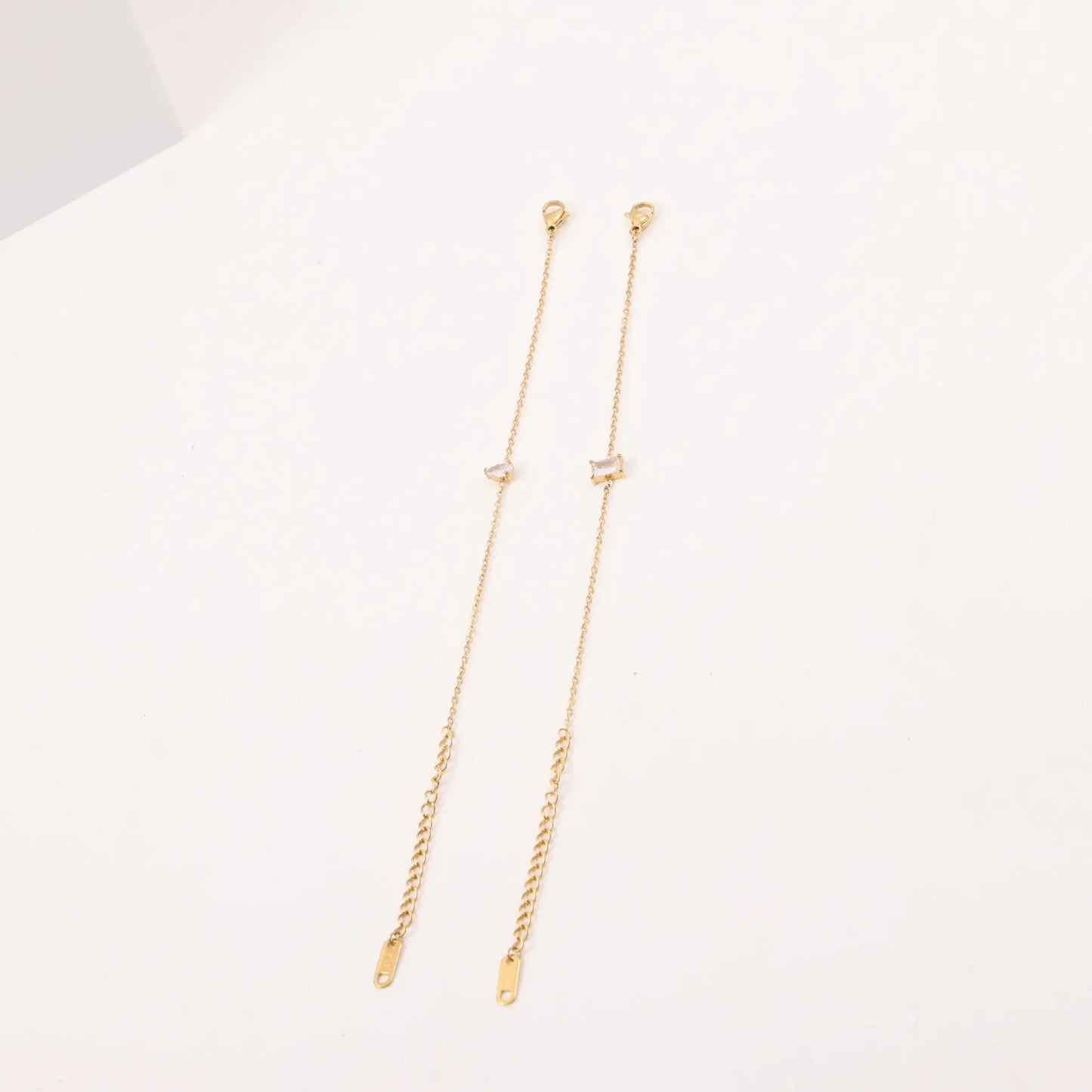 Neue Sommer Edelstahl Shinny Weiß Zirkon Kette Armbänder Für Frauen Einfache Armband Partei Schmuck Boho