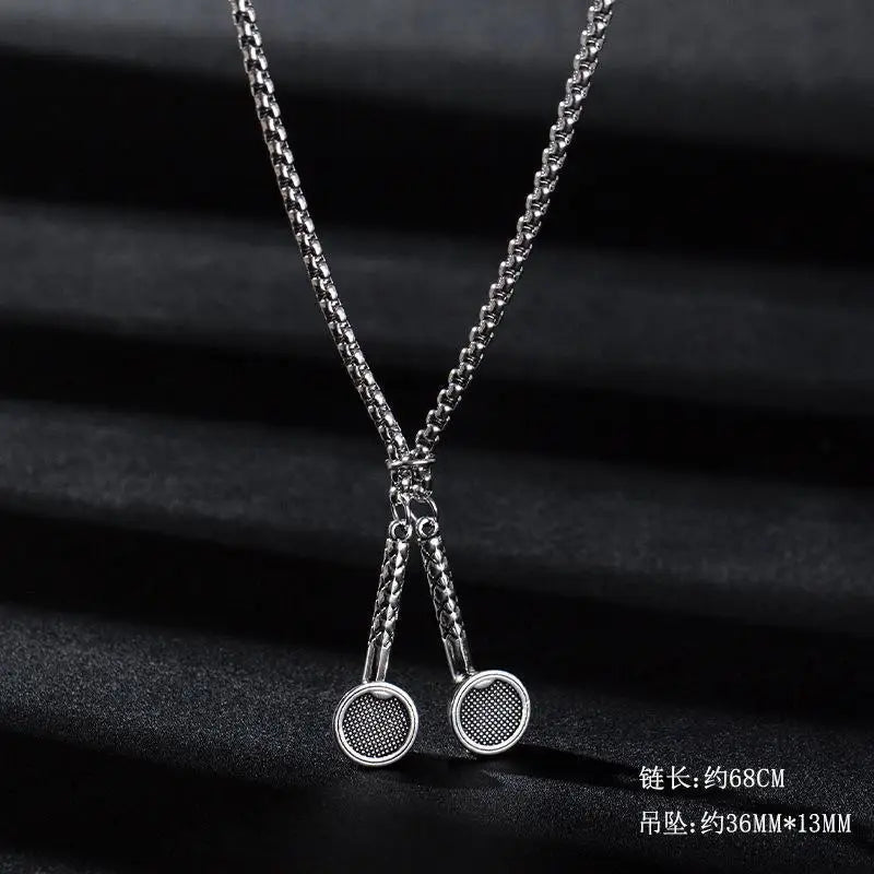 2025, modische Hip-Hop-Kopfhörer-Anhänger-Halskette für Damen und Herren, Unisex, Metalllegierung, Kopfhörer-Halsketten, High Street-Schmuck