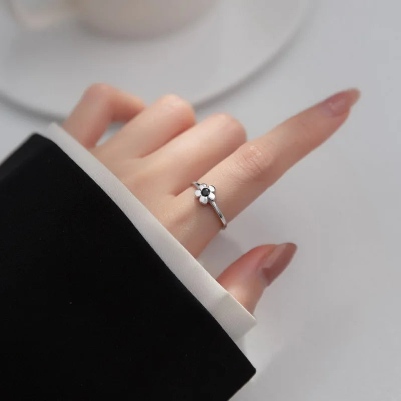 Luxus Zirkon Blume Öffnung Ringe für Frauen Zirkonia Rose Kirschblüte Tulpe Einstellbare Finger Ring Hochzeit Schmuck