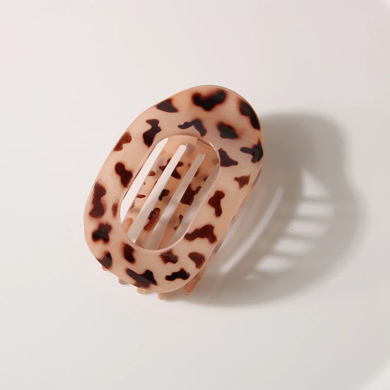 Neueste Koreanische Essigsäure Haar Clip Haar Zubehör frauen Löffel Clip Frühling Clip Leopard Haar Clip Top Clip Einfache kopfbedeckung