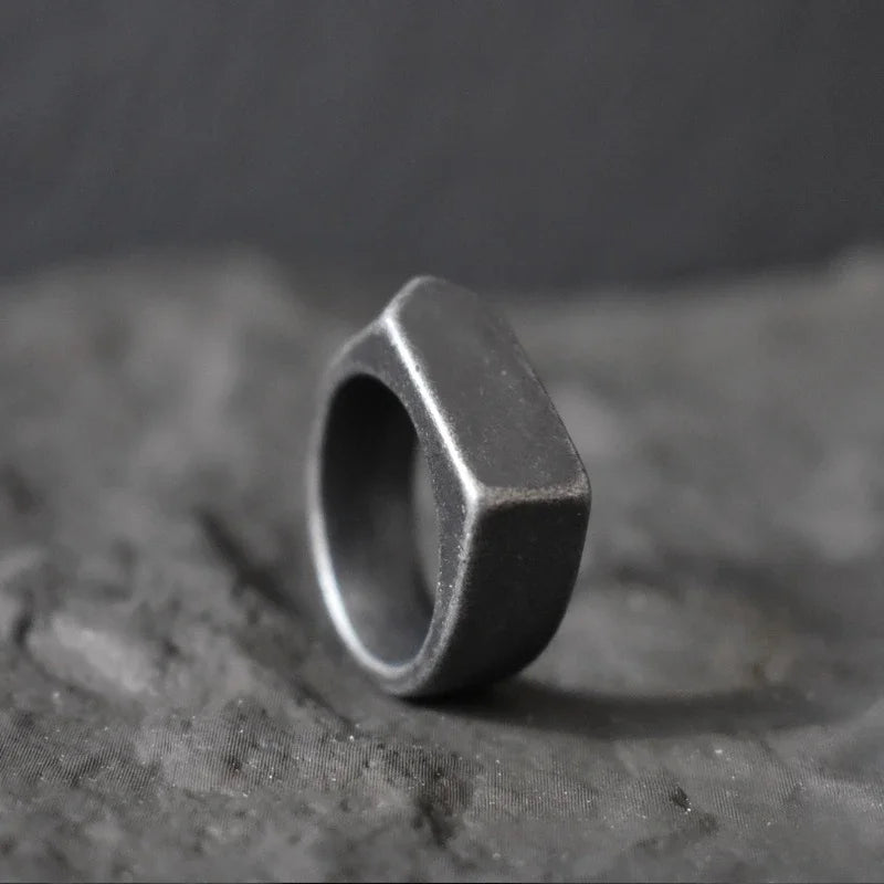 Klassische mattierte/glatte Pfeil-Tops für Herren, Rock-Punk-Ringe, coole Mode, Individualität, Siegelring für Damen und Herren, Party-Schmuck