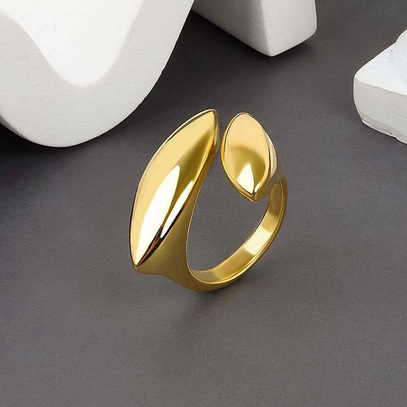 KOTiK Neue Design Seestern Perle Ring Form Gold Farbe Einstellbare Ringe Für Frauen Koreanische Mode Schmuck Party Luxus Zubehör