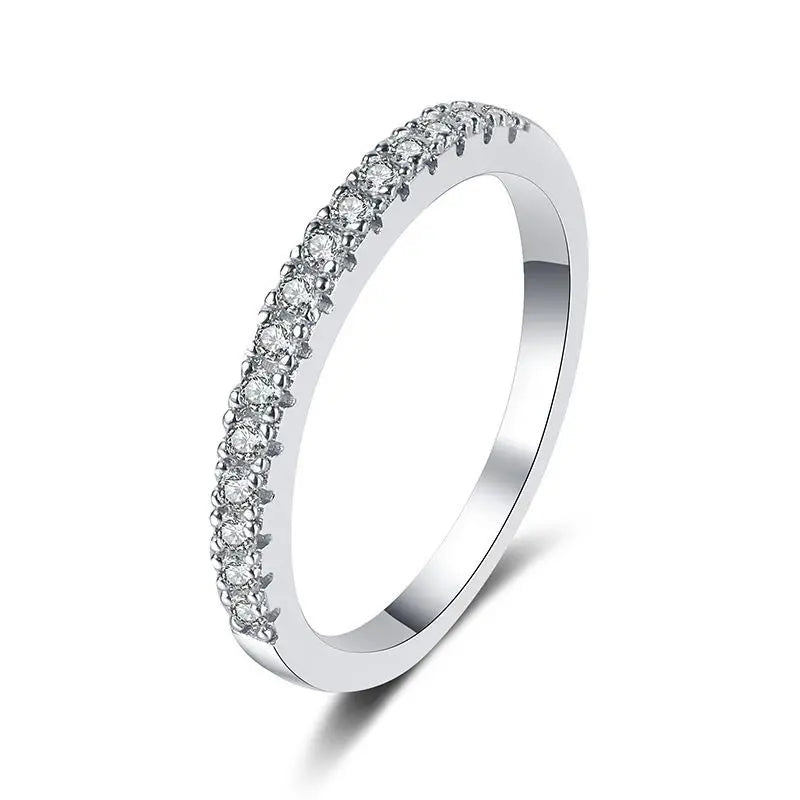 TEN CARATS 1CT-2CTGRA zertifizierter Moissanit-Ehering für Damen, S925-Sterlingsilber, Verlobungsmode, klassischer Schmuck