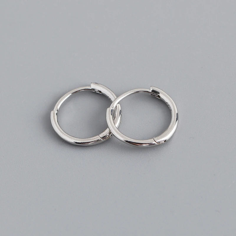WANTME 925er Sterlingsilber, modisch, schlicht, Huggies-Ohrschnalle, Zubehör, minimalistischer Charme, Ohr-Creolen für Damen, Schmuck