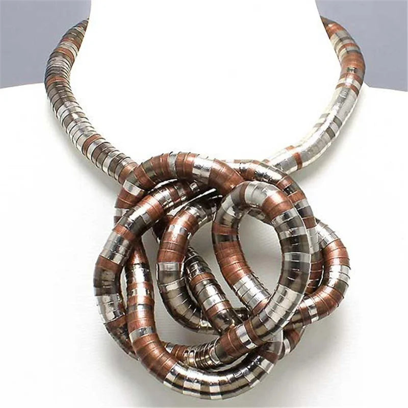 5 mm 90 cm Eisen flexible gedrehte Schmuck biegsame Schlangenhalskette 12 Farben erhältlich