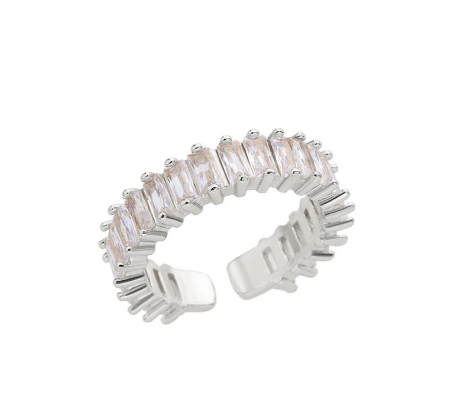 Farbige Kubikzircon Quadrat Ringe Für Frauen Männer Edelstahl Gold Farbe Kristall Hochzeit Ring Luxus Schmuck Geschenk bague femme