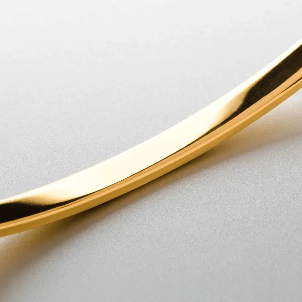 ELANDIS Offener Armreif aus Edelstahl, minimalistischer Herrenschmuck, modisches Platin-Armband, beliebtes Weihnachtsgeschenk für Paare