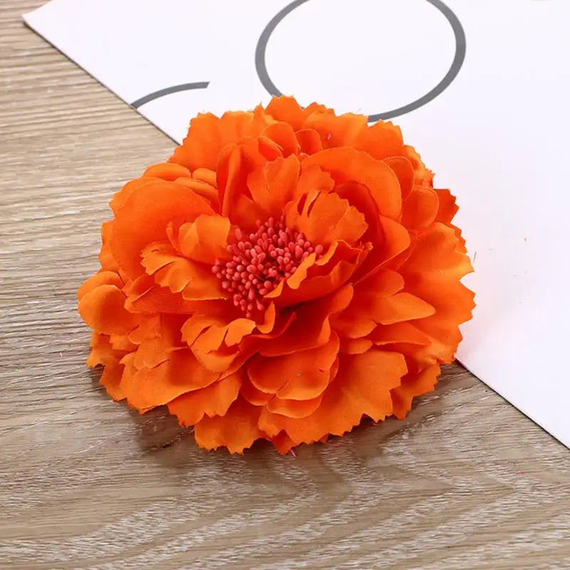Flamenco Blumen Für Haar DIY Kopfschmuck Für Braut Beflockung Tuch Rote Rose Blume Haarnadel Haar Clip Party Haar Zubehör