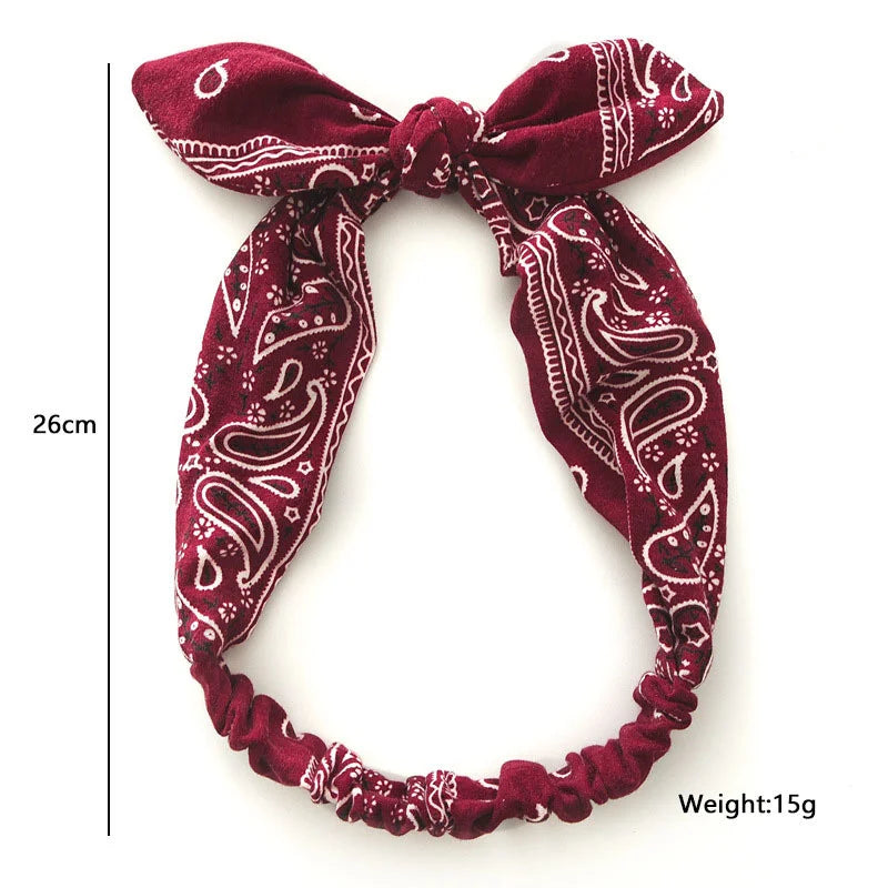 Neue Boho Frauen Weiche Solid Print Stirnbänder Vintage Kreuz Knoten Elastische Haarbänder Turban Bandanas Mädchen Haar Bands Haar Zubehör