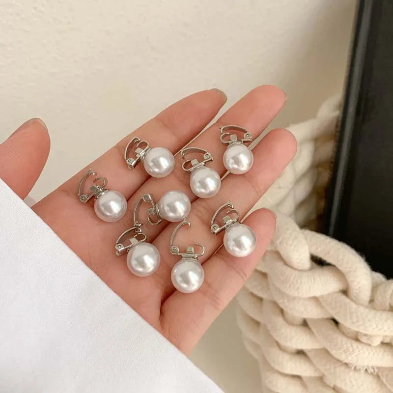 10 Stück weiße kleine Perlenschnalle Haarnadeln für Frauen Mädchen Retro einfache geflochtene Braut Haarschnallen Seitenclips Frisur Zubehör