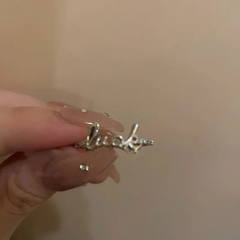 Mode Offenen Ring Stern Zirkon Kristall Ringe für Frauen Mädchen Doppel Schicht Ästhetischen Schmuck Kpop Neue Trend y2k Zubehör