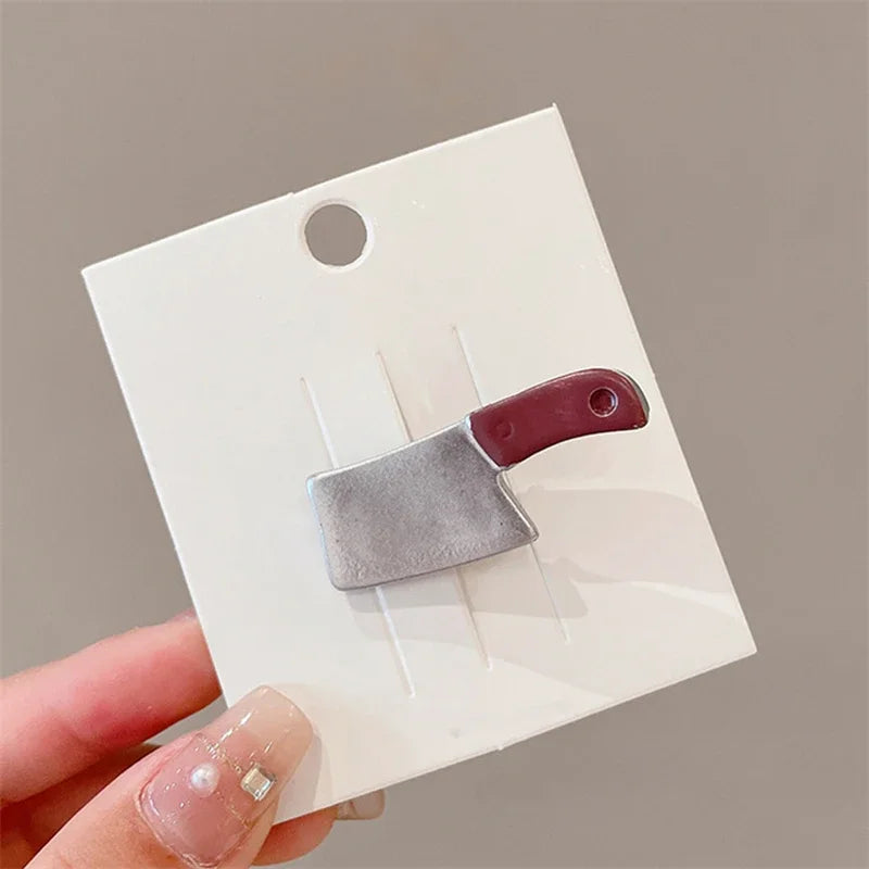 Neue Kreative Seltsame Messer Haar Clips Für Frauen Lustige Haarnadeln Mädchen Haarspange Punk Haarspange Haarnadeln Headwear Haar y2k Zubehör