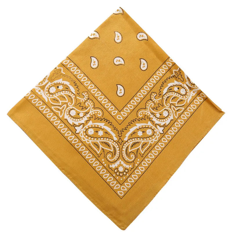 Hip Hop Frauen Bandana Schal Mädchen Kinder Punk Quadratische Bandanas Kopfbedeckung Mode Böhmischen Kopf Schal Stirnbänder Haar Zubehör 2024