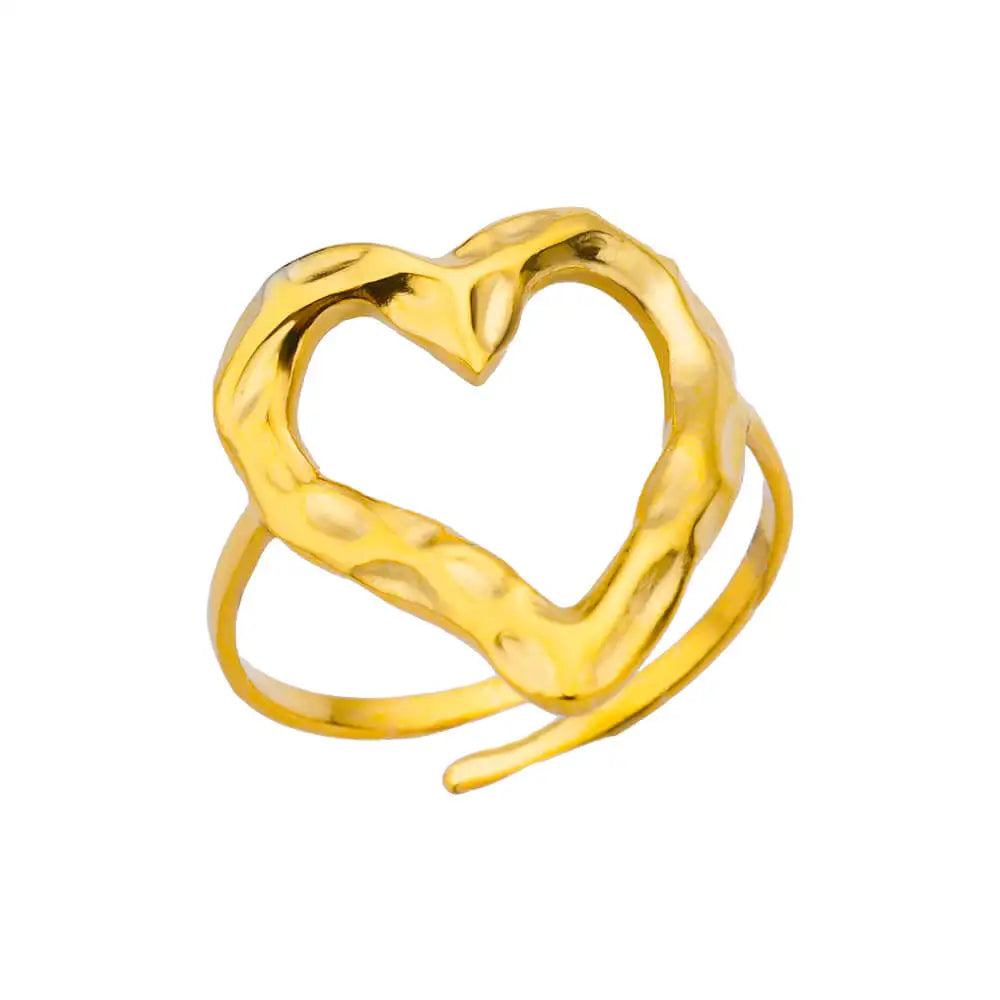 Edelstahl Ringe für Frauen Wasserdicht Offene Gold Farbe Ring Hochzeit Paar Band Schmuck Geschenke Kostenloser Versand Artikel anillos