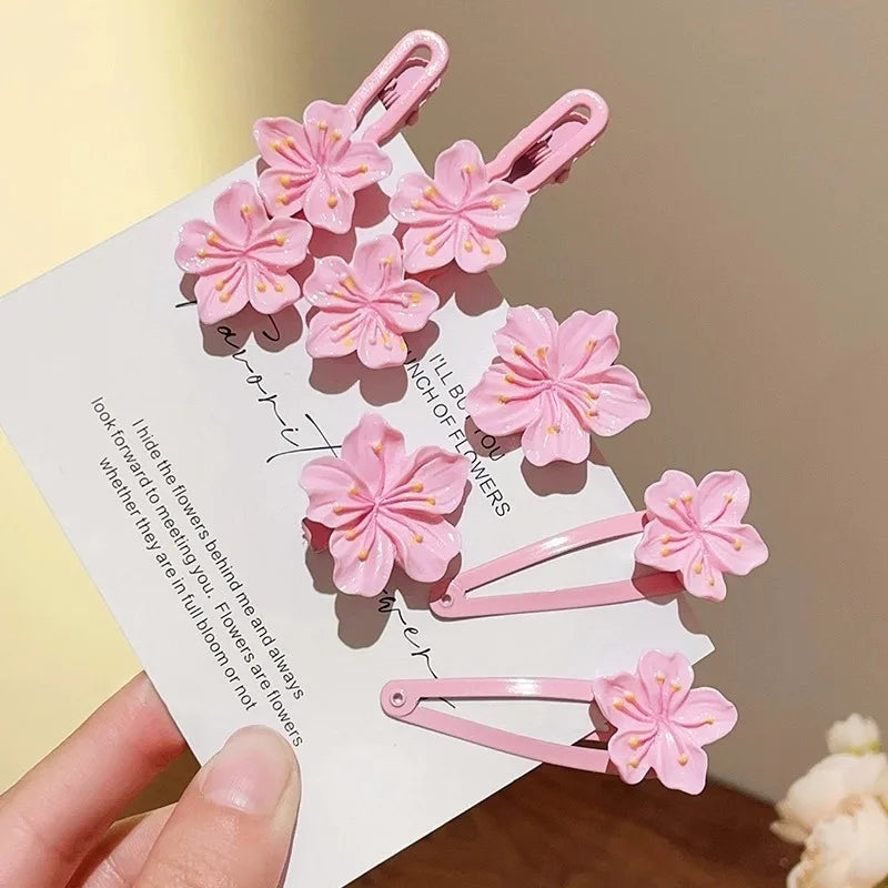 2/5 stücke Süße Super Unsterblich Rosa Mini Sakura Haar Clips Für Frauen Nette Reizende Koreanische Stil Haarnadel Täglichen Party haar Zubehör