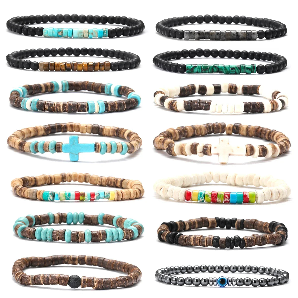 Dopamin-Perlenarmbänder für Herren und Damen, bezaubernde Armbänder, Naturstein-Armbänder, Schmuck, beste Freundschaftsaccessoires