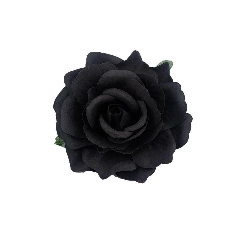 Flamenco Blumen Für Haar DIY Kopfschmuck Für Braut Beflockung Tuch Rote Rose Blume Haarnadel Haar Clip Party Haar Zubehör