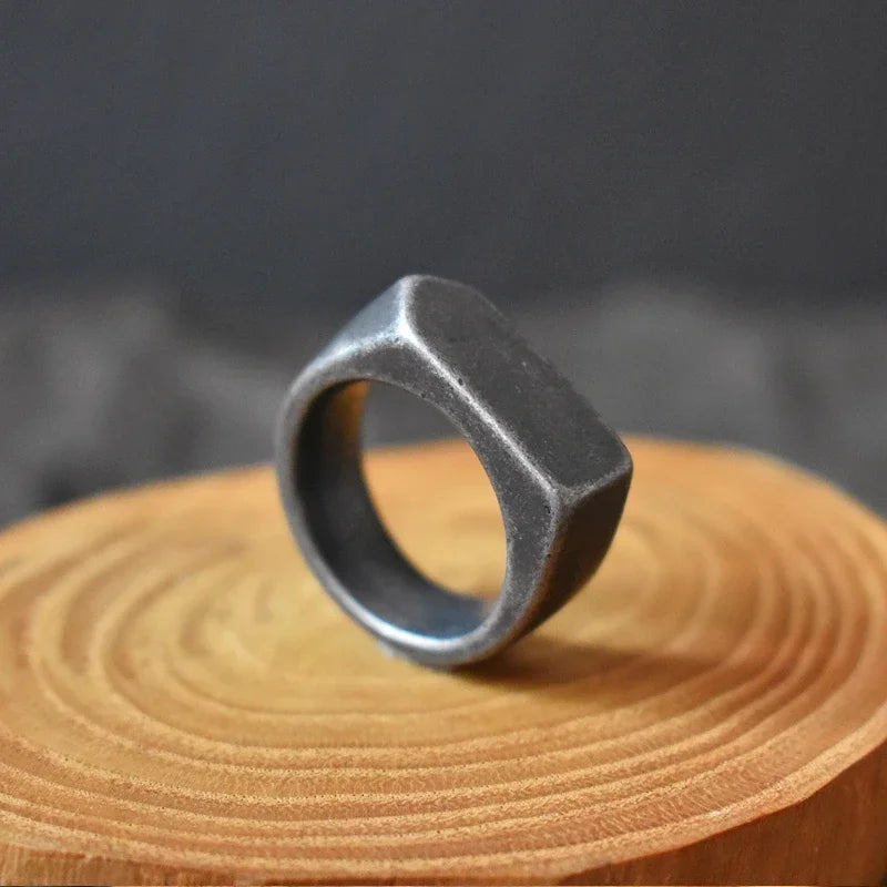 Klassische mattierte/glatte Pfeil-Tops für Herren, Rock-Punk-Ringe, coole Mode, Individualität, Siegelring für Damen und Herren, Party-Schmuck