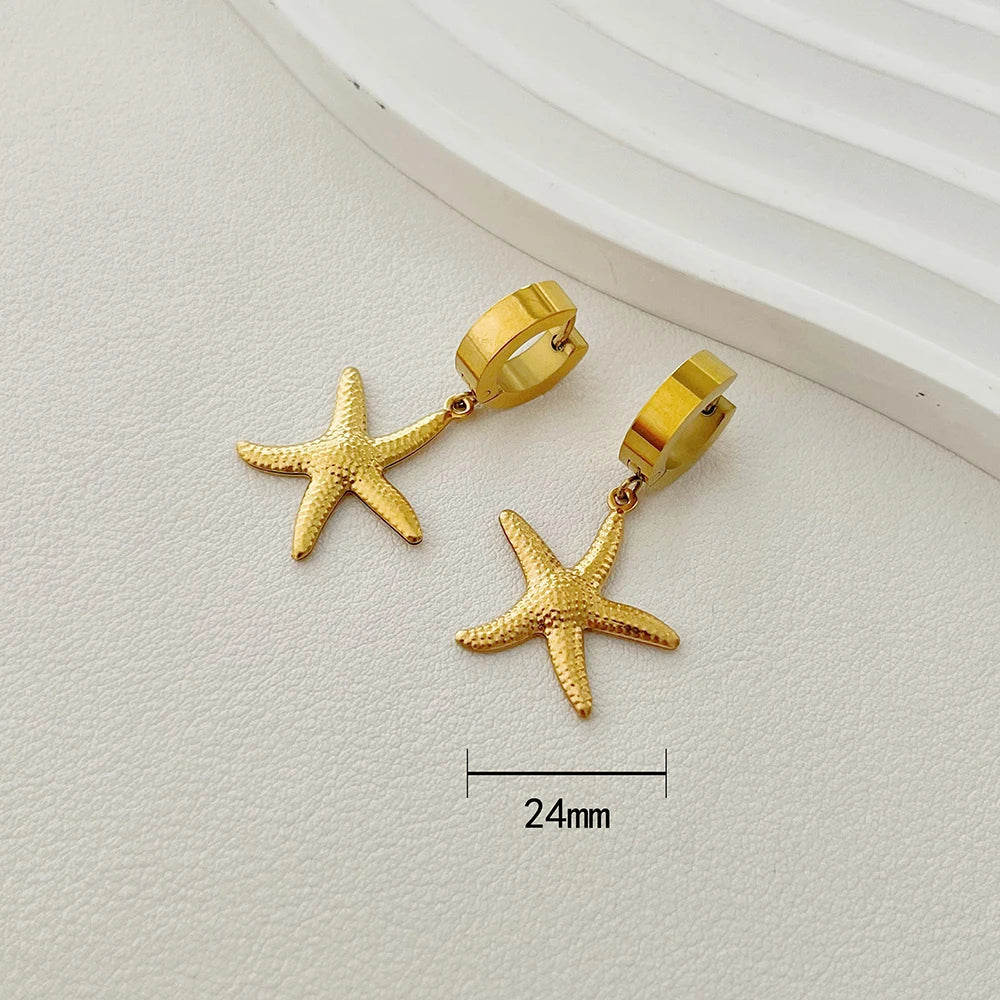 ALTERA Neue Böhmen Handgemachte Edelstahl Halskette Ohrringe Armband Shell Seestern Charme Wasserdicht Schmuck Set Sommer Strand