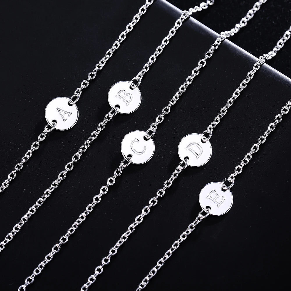 Neue trend 925 sterling Silber 25 brief karten Kette Armbänder für Frauen Mode hochzeit Partei edlen Schmuck Weihnachten Geschenke
