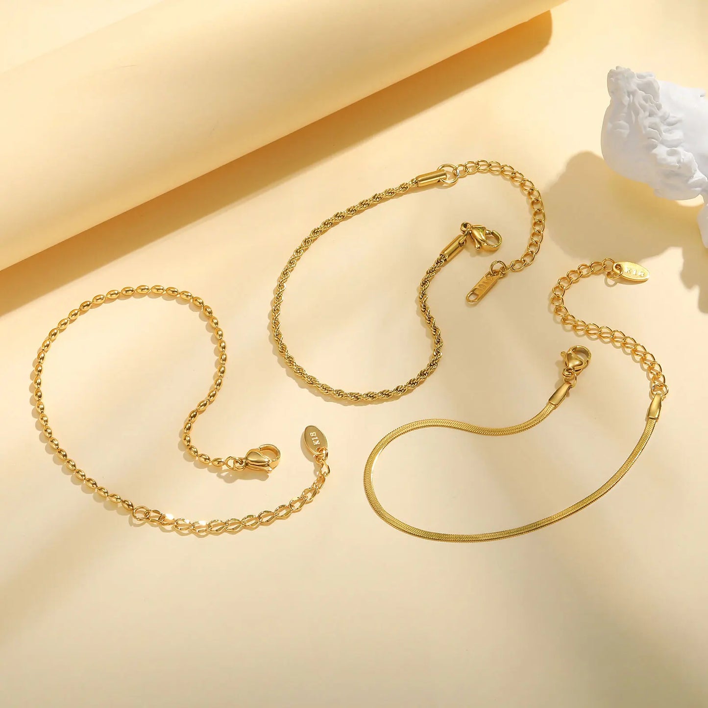 10 mm Stretch-Perlen-Armband für Damen, einfacher stapelbarer Schmuck