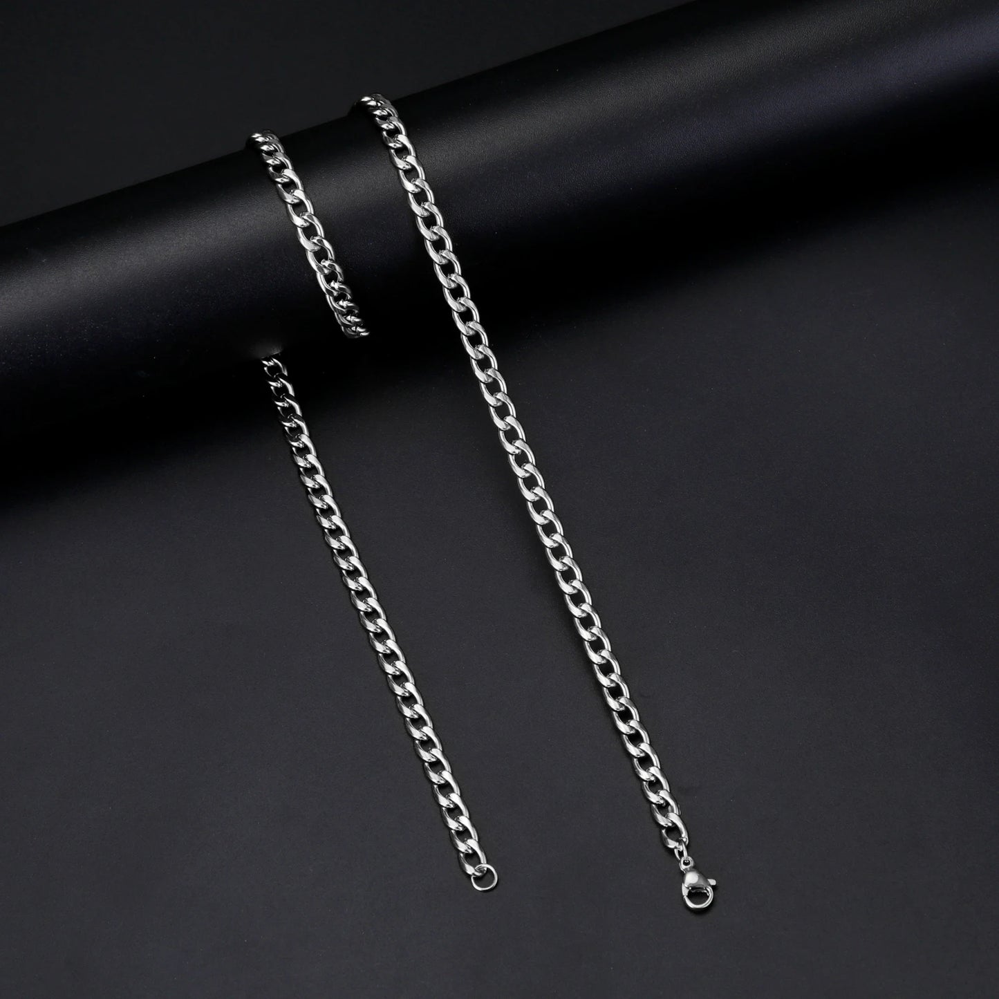 Teamer Kubanische Kette Halskette für Männer Frauen Basic Punk Edelstahl Curb Link Kette Colliers Gold Farbe männer Halsketten schmuck