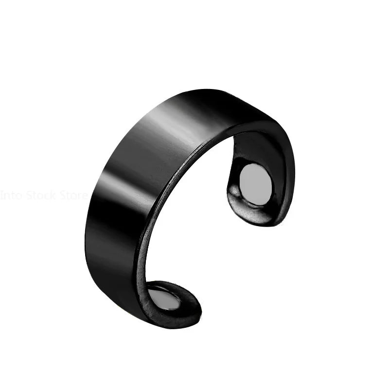 Mode Magnetische Abnehmen Gesundheits Ring Für Männer Frauen Fett Brennen Verlust Gewicht Ringe Edelstahl Öffnung Ringe Schmuck Geschenk