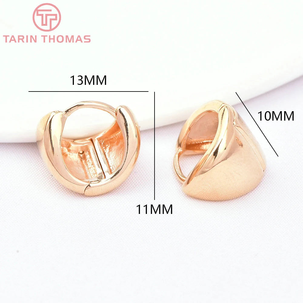 (6161) 6PCS 13x11MM 24K Gold Farbe Messing U Form Ohrring Verschluss Hohe Qualität DIY Schmuck Machen erkenntnisse Zubehör Großhandel