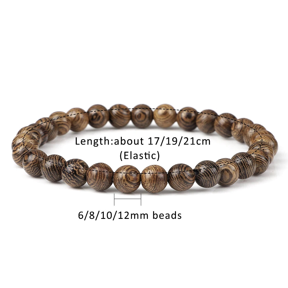 6/8/10/12mm Natürliche Holz Perlen Armband Lama Mönch Tibetischen Buddhismus Rosenkranz Armreifen Frauen Mann meditation Gebet Handgemachten Schmuck