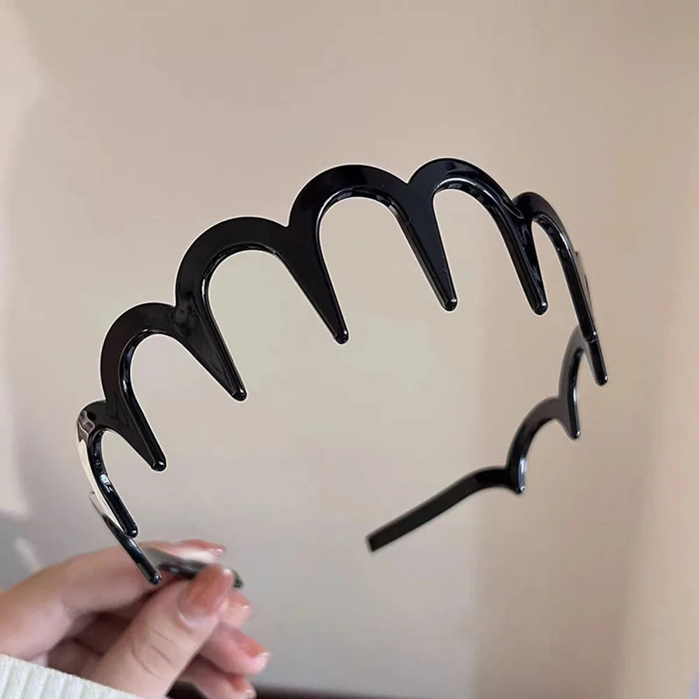 Modisches, sonnenbrillenförmiges Stirnband, rutschfeste Acryl-Haarbänder für Frauen, unsichtbare Haarreifen, festes Stirnband, Haar-Accessoires