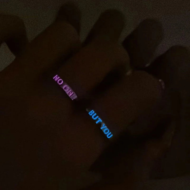 1 paar Mode ABER SIE NICHT EINS Paar Ringe Für Frauen Paar Ring Zubehör Mädchen Einfache Schmuck Geschenk