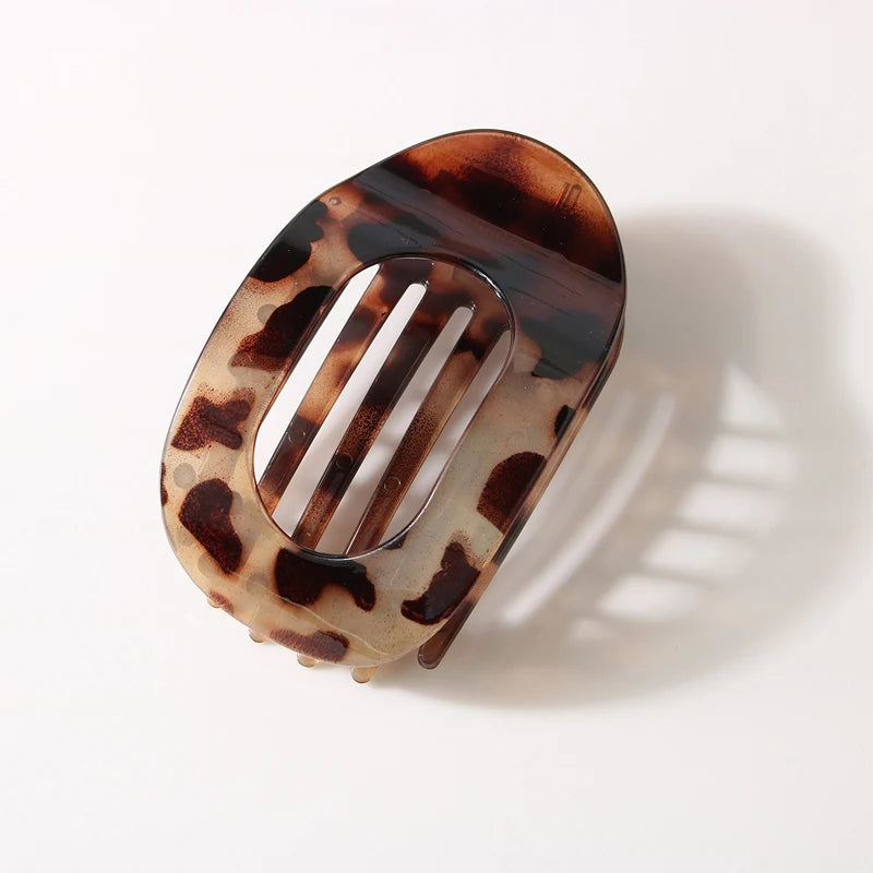 Neueste Koreanische Essigsäure Haar Clip Haar Zubehör frauen Löffel Clip Frühling Clip Leopard Haar Clip Top Clip Einfache kopfbedeckung