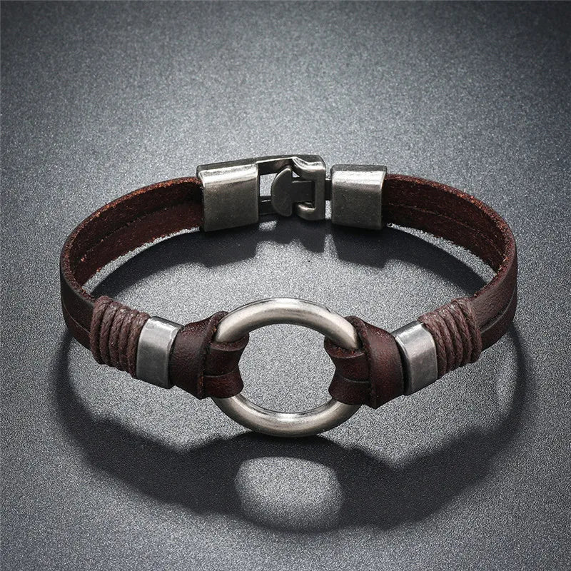 Letapi hochwertige geflochtene schwarze Leder armband für Männer Punk Vintage Unisex Charme Hochzeits schmuck Geschenk
