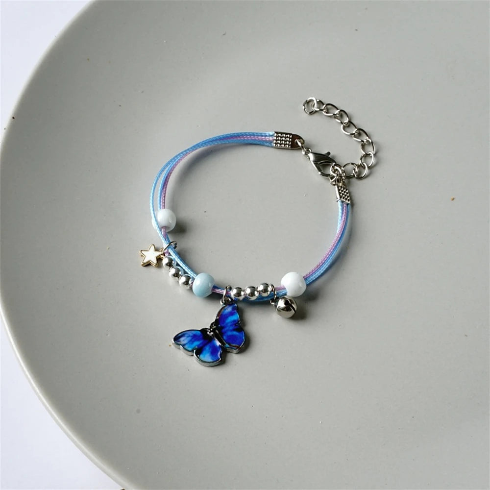 Süße Erdbeere Kirsche geflochtene Handschnur DIY verstellbare rote Seil Armbänder für Mädchen Mode Accessoires Geschenke Schmuck