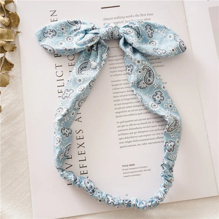 Neue Boho Frauen Weiche Solid Print Stirnbänder Vintage Kreuz Knoten Elastische Haarbänder Turban Bandanas Mädchen Haar Bands Haar Zubehör